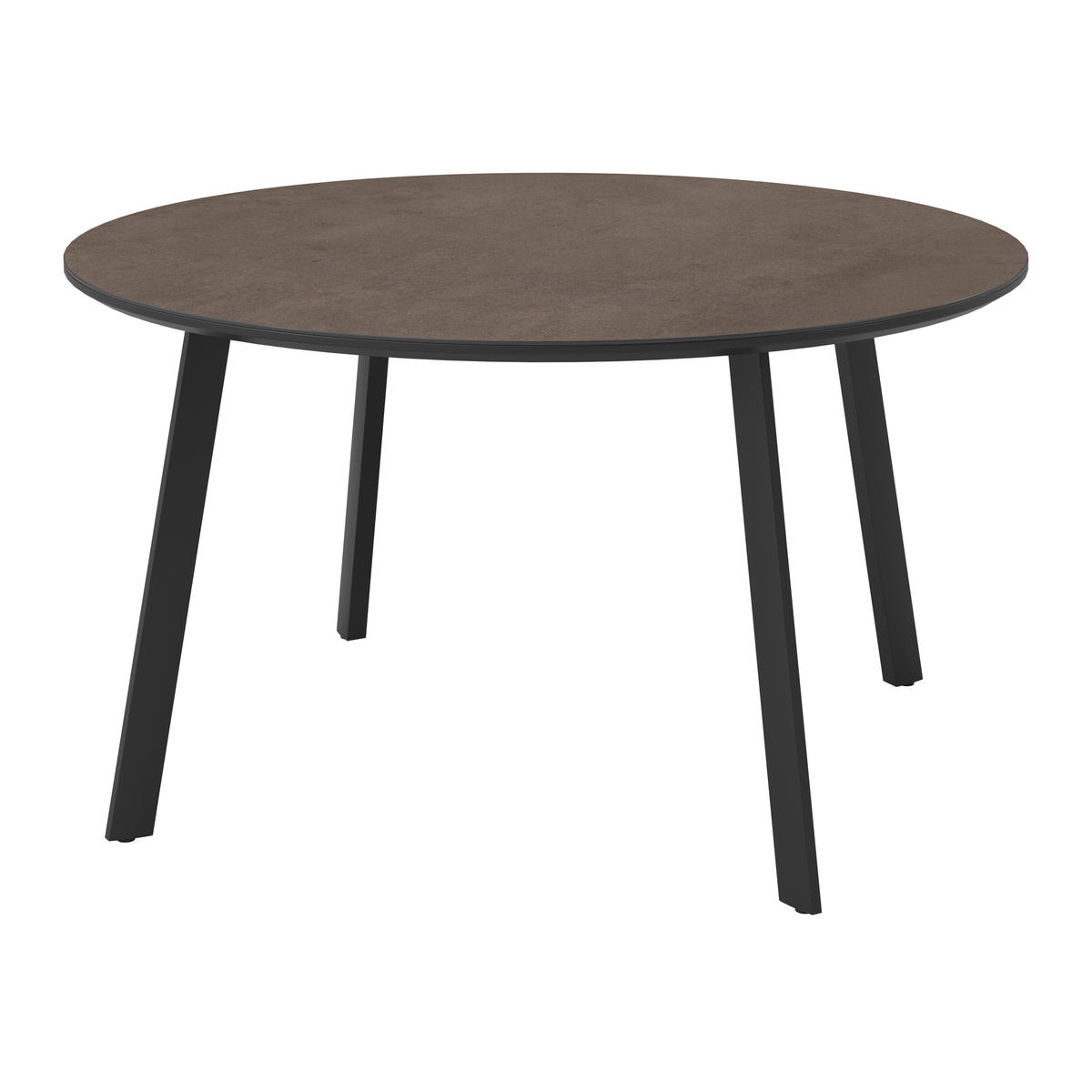 GARTENTISCH 140/140/75 cm Metall, Glas, Keramik rund  - Anthrazit, Design, Glas/Keramik (140/140/75cm) - Ambia Garden