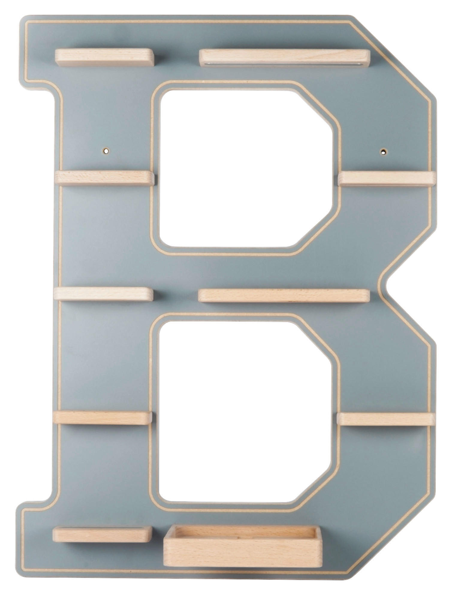 KINDERREGAL  - Grau, Modern, Holzwerkstoff (41/54/19cm) - MID.YOU