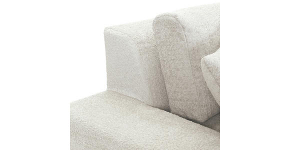 BIGSOFA Struktur, Bouclé Beige  - Greige/Beige, MODERN, Kunststoff/Textil (240/76/125cm) - Landscape