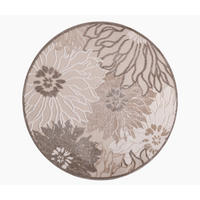 OUTDOORTEPPICH 150 cm Floral Beige, Braun, Creme  - Beige/Creme, LIFESTYLE, Kunststoff/Textil (150cm) - Novel