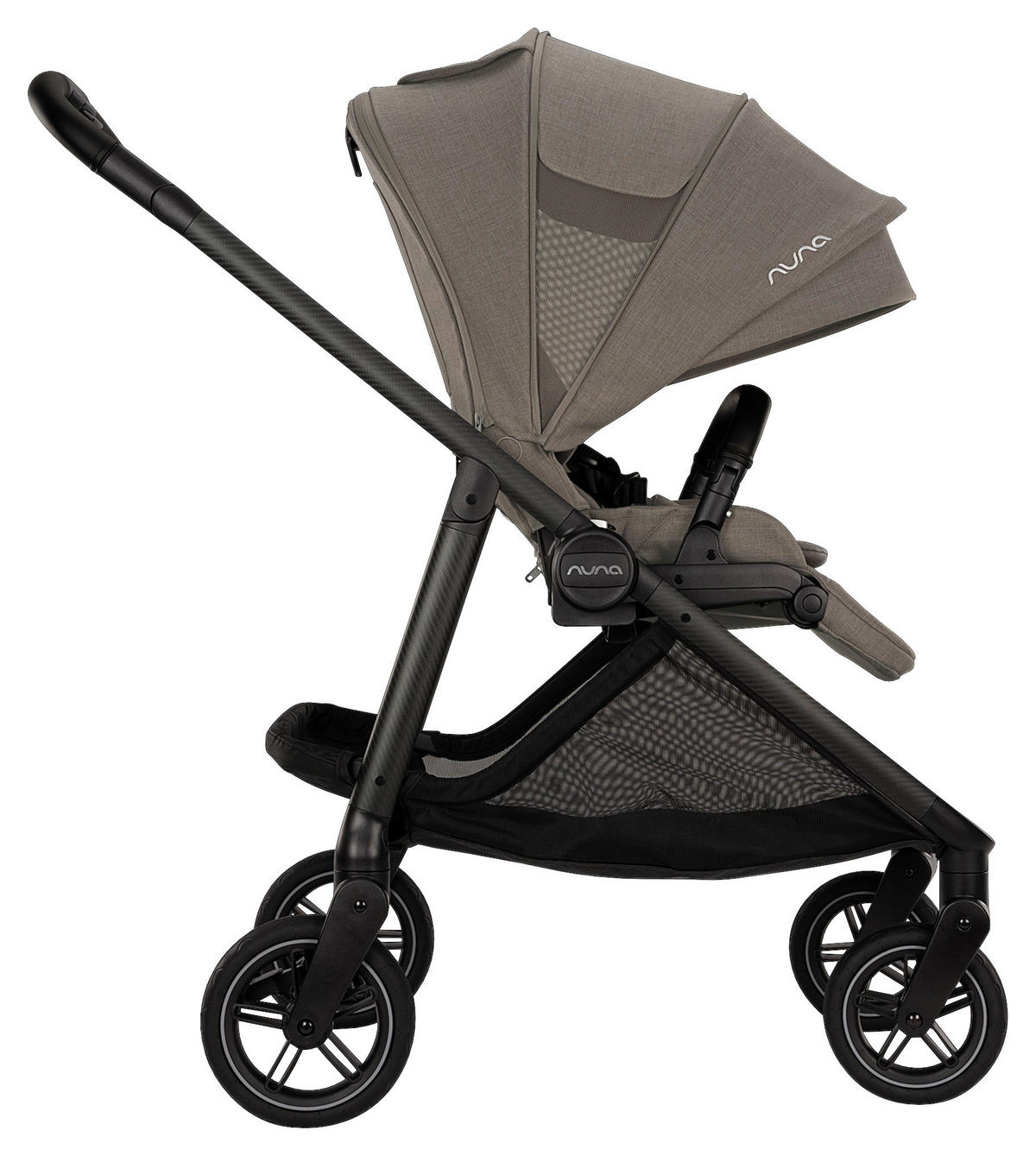 KINDERWAGEN Swiv  - Schwarz/Grau, Basics, Textil/Metall (94/54/103cm) - Nuna