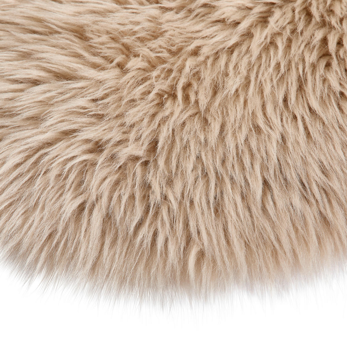 KUNSTFELL Sarah Double Beige Tierform  - Beige, Basics, Kunststoff/Textil (60cm) - Novel