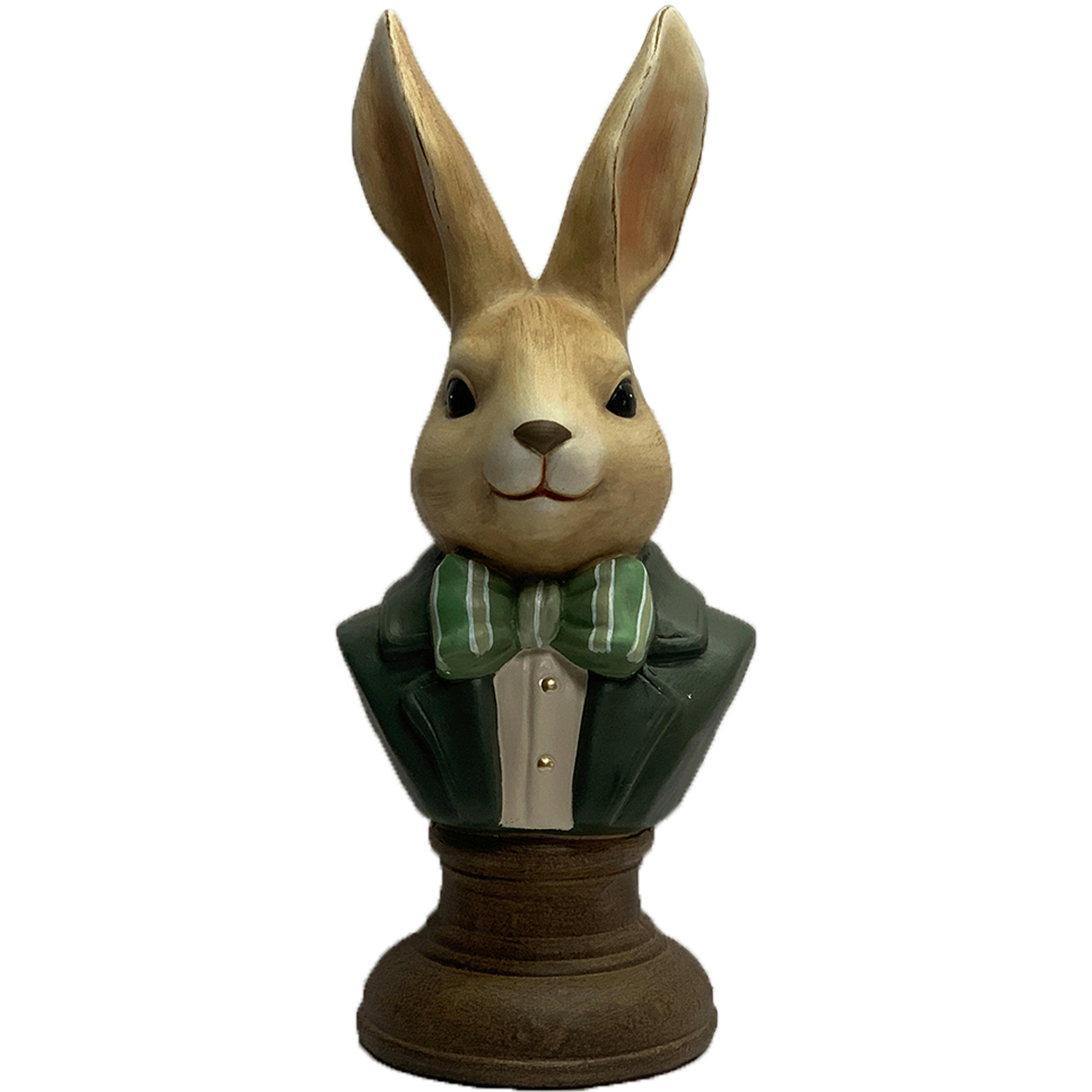 DEKOHASE - Braun/Weiß, LIFESTYLE, Keramik (14/34/12cm)