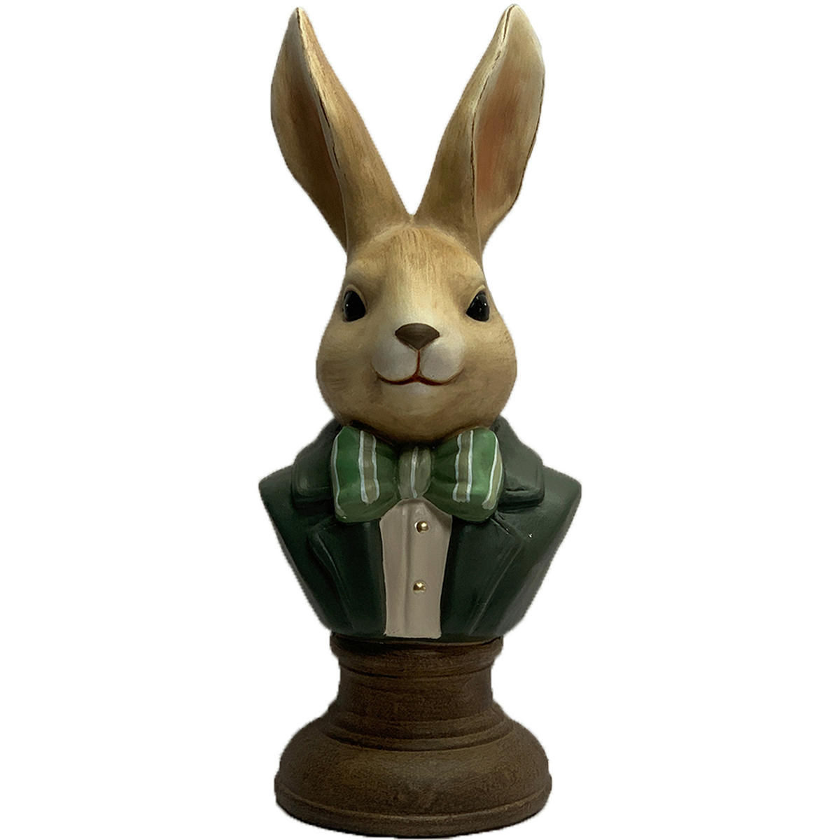 DEKOHASE - Braun/Weiß, LIFESTYLE, Keramik (14/34/12cm)