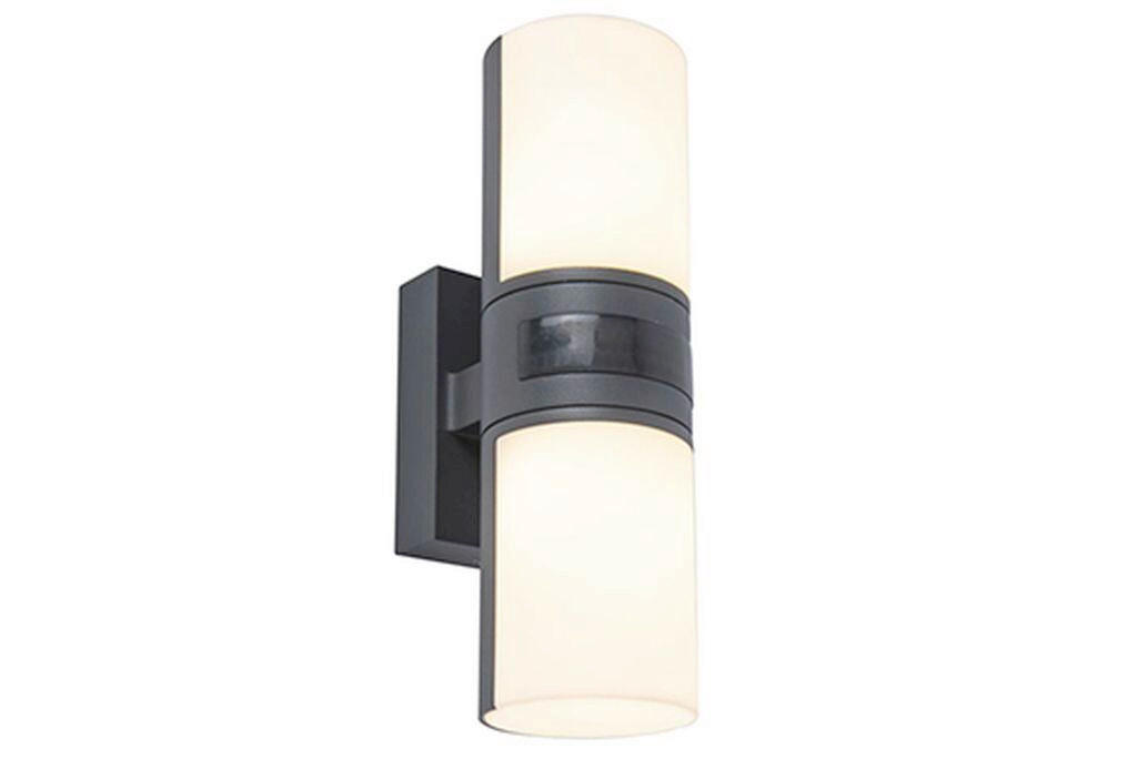 AUßENLEUCHTE Cybra 24.5/7.8/12 cm  - Dunkelgrau, Basics, Kunststoff/Metall (24.5/7.8/12cm)