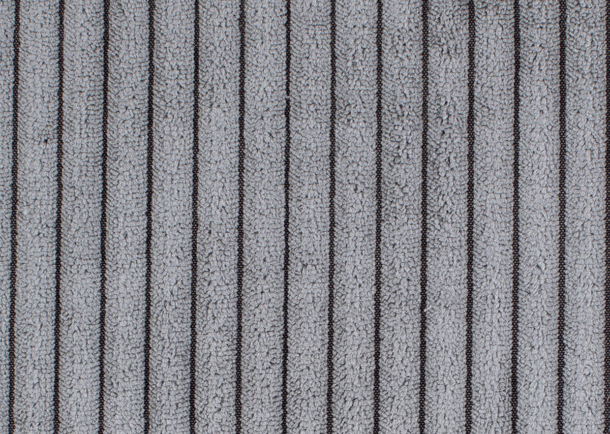 BIGSOFA Cord Dunkelgrau  - Dunkelgrau/Schwarz, MODERN, Kunststoff/Textil (234/93/190cm) - Carryhome