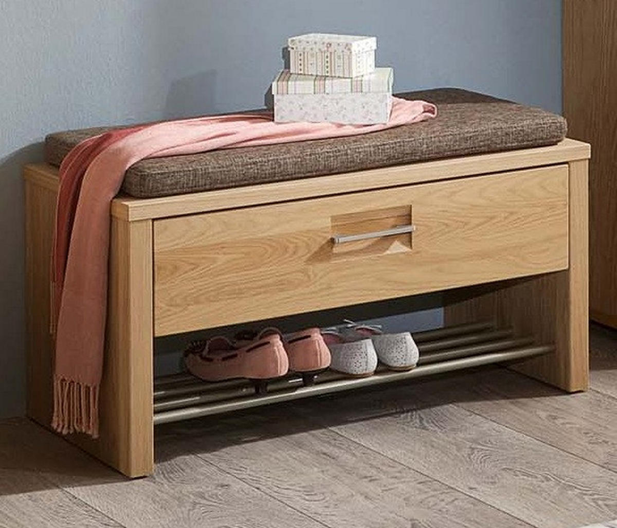 SITZKISSEN 910-80 - Beige/Braun, Basics, Textil (80/4/38cm)