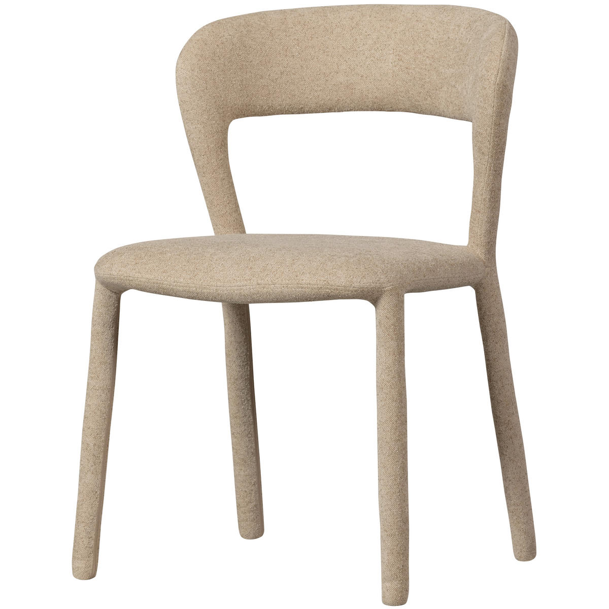 STUHL-SET 2 Stück  in Webstoff Textil  - Sandfarben, MODERN, Textil (51/76/56cm) - Livetastic