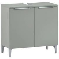 WASCHBECKENUNTERSCHRANK 63,5/61,1/31,9 cm  - Pastellgrün/Silberfarben, MODERN, Holzwerkstoff/Kunststoff (63,5/61,1/31,9cm) - Stylife