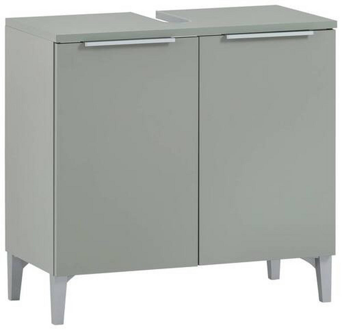 WASCHBECKENUNTERSCHRANK 63,5/61,1/31,9 cm  - Pastellgrün/Silberfarben, MODERN, Holzwerkstoff/Kunststoff (63,5/61,1/31,9cm) - Stylife