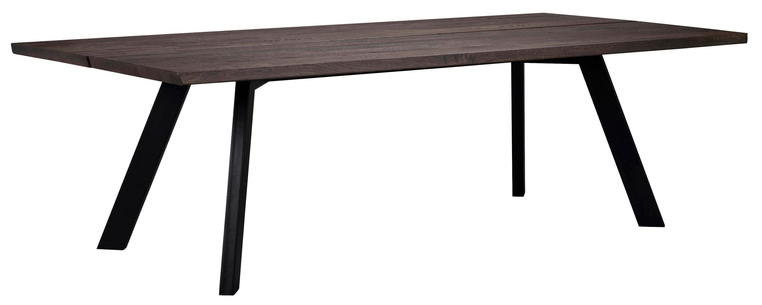 MATBORD i trä, metall 240/100/75 cm   - svart, Design, metall/trä (240/100/75cm) - Rowico