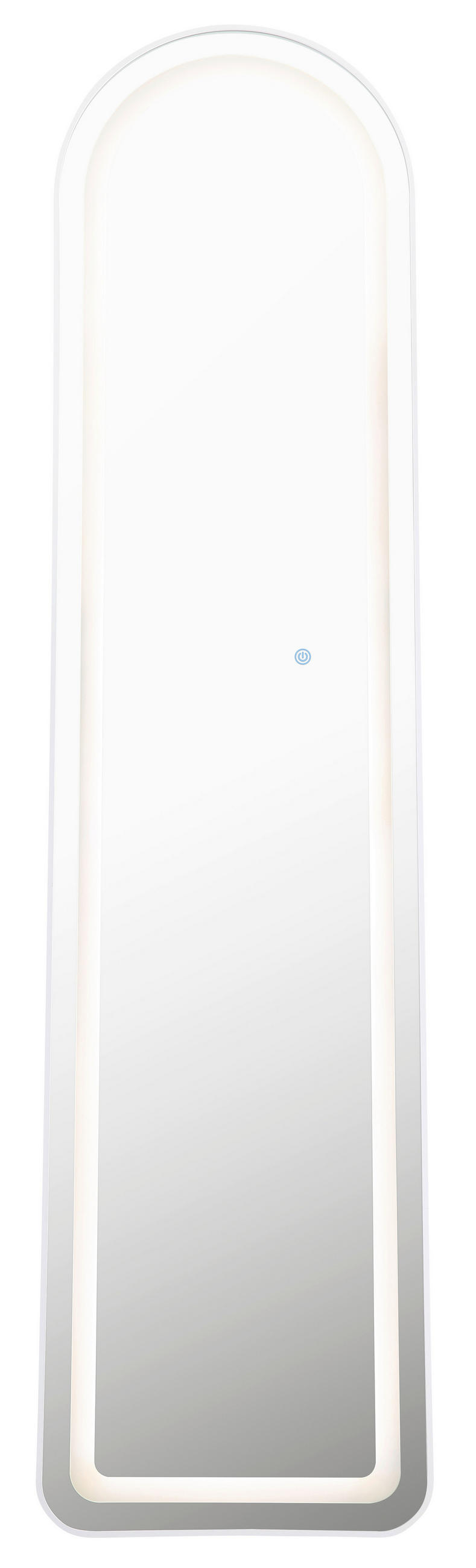 STANDSPIEGEL  - Weiß, Design, Glas/Kunststoff (40/50/160cm) - Globo