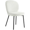 STUHL  in Eisen Leinenoptik Holz, Metall, Textil  - Schwarz/Weiß, Design, Holz/Textil (49/86/64cm) - Ambia Home
