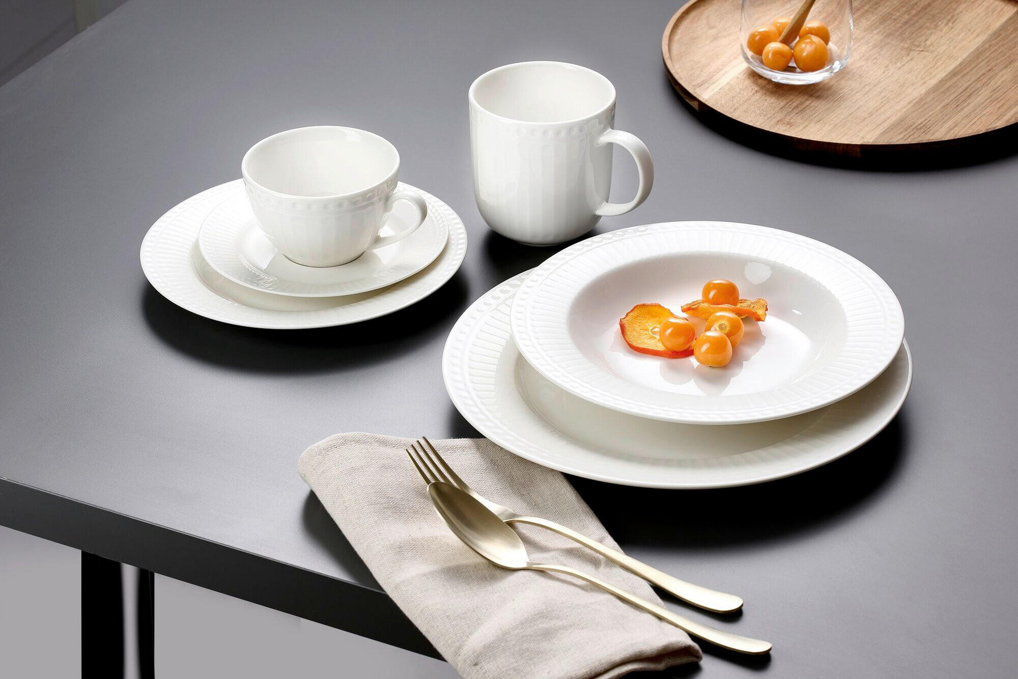 Thumbnail - Ritzenhoff Breker Kaffeeservice Sofia, Weiß, Keramik, 18-teilig, 220 ml,220 ml, 30x25x43 cm, Essen & Trinken, Geschirr, ...