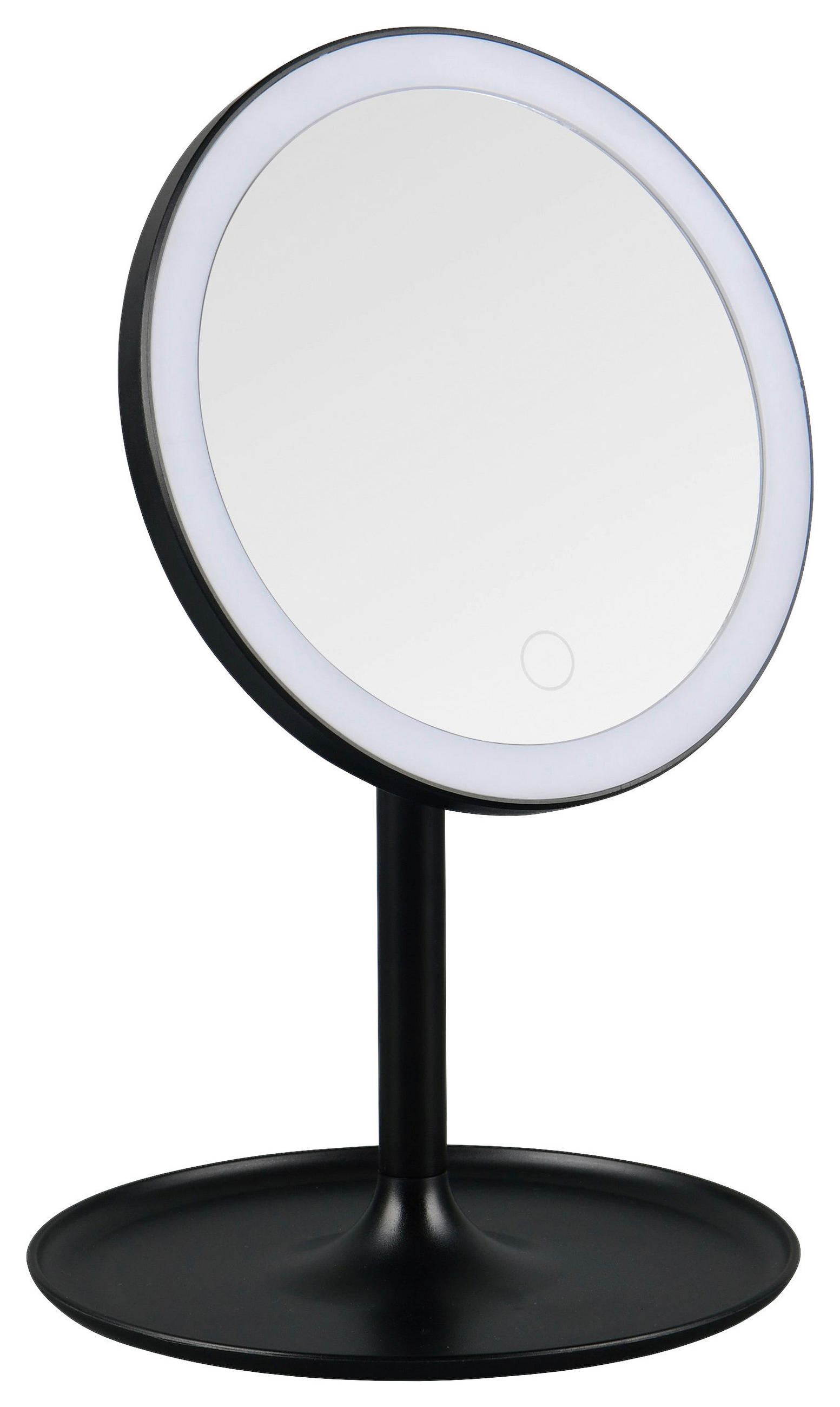 SCHMINKSPIEGEL  - Schwarz, Basics, Glas/Kunststoff (18/28,5/18cm)