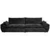 BIG SOFFA i struktur svart  - svart, Klassisk, textil/plast (302/80/120cm) - MID.YOU