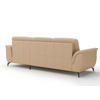 ECKSOFA ZORA E Cappuccino Echtleder  - Schwarz/Cappuccino, MODERN, Leder/Metall (262/164cm) - Sit & More