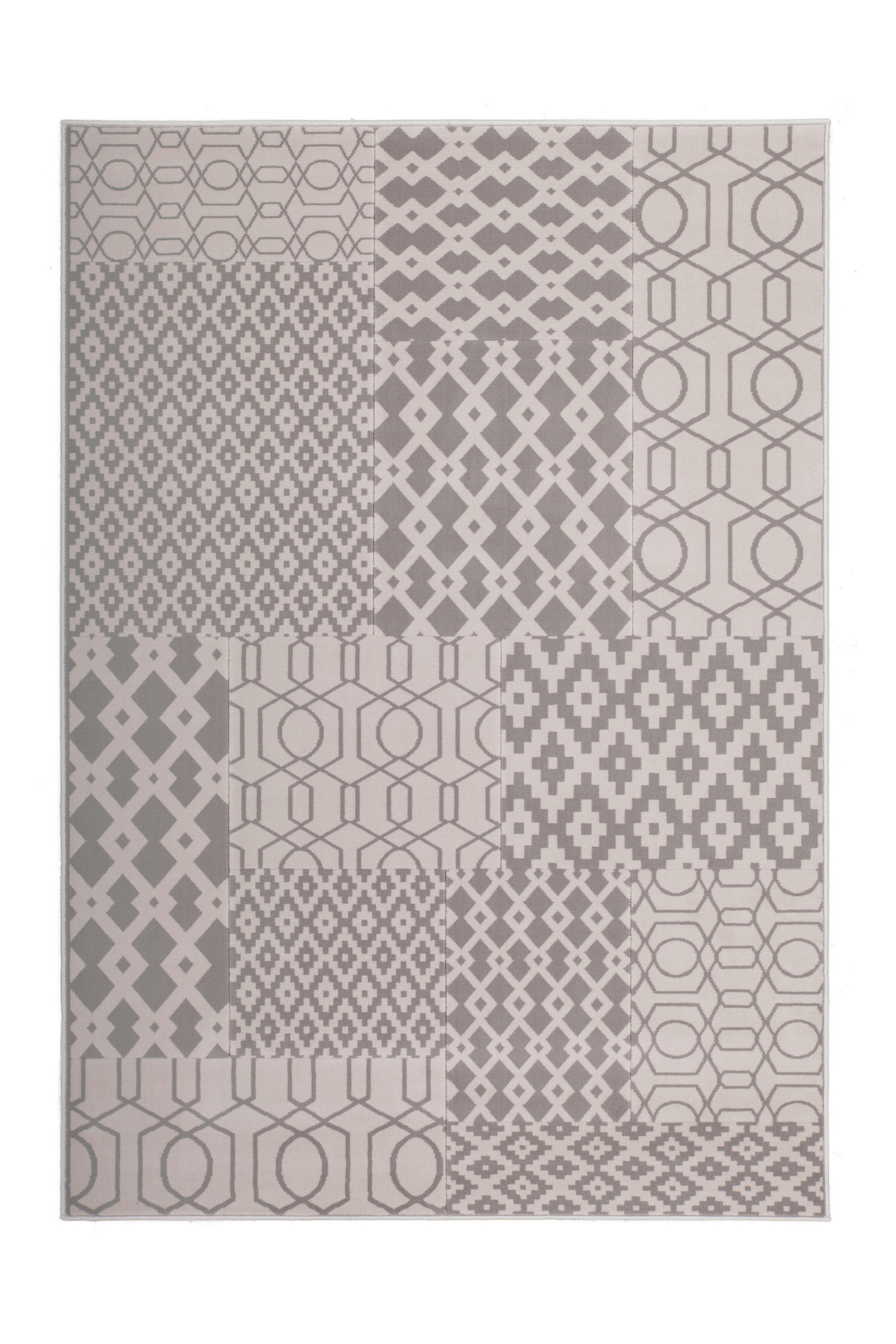 FLACHWEBETEPPICH  Wohnzimmer 120/170 cm Multicolor, Taupe rechteckig  - Taupe/Multicolor, Basics, Textil (120/170cm) - Kayoom