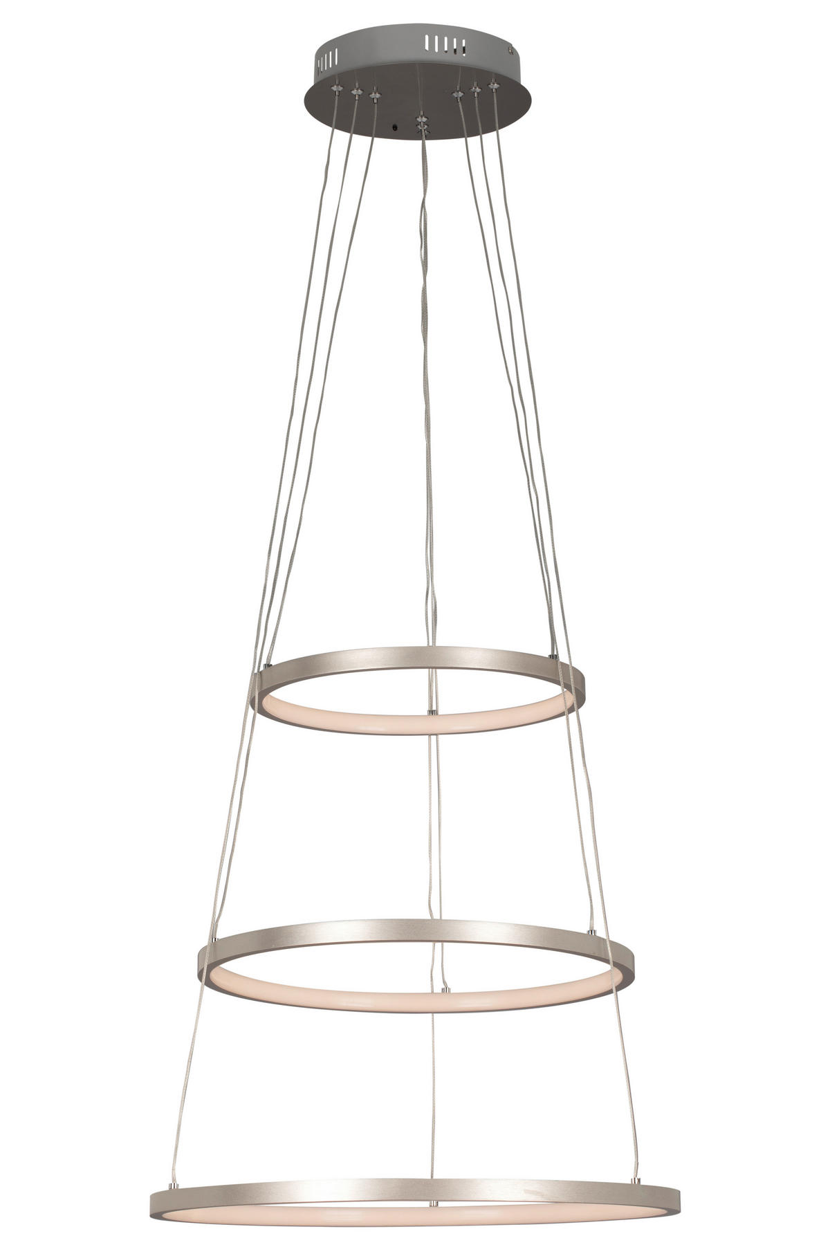 LUSTRĂ LED  - culoare nichel, Trend, plastic/metal (50cm) - Novel
