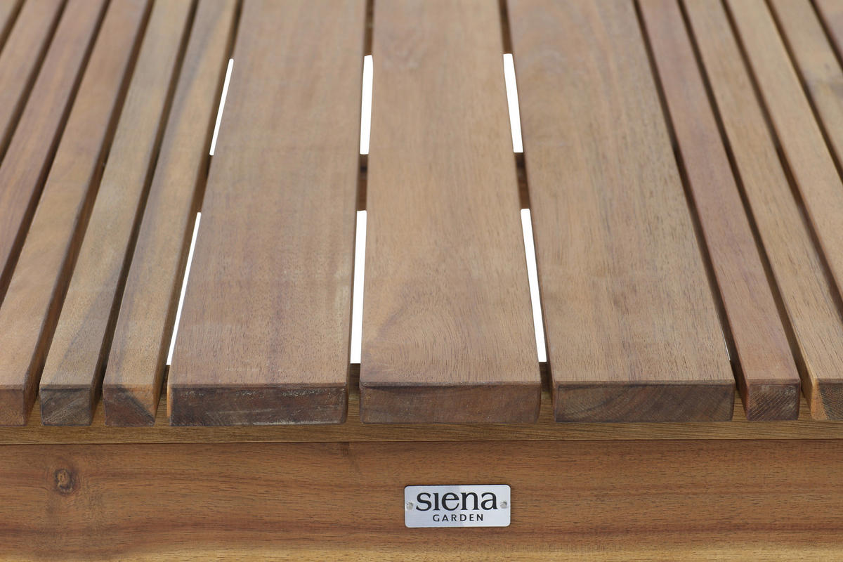 GARTENTISCH Holz Akaziefarben rechteckig  - Akaziefarben, KONVENTIONELL, Holz (150/90/74cm) - Siena Garden