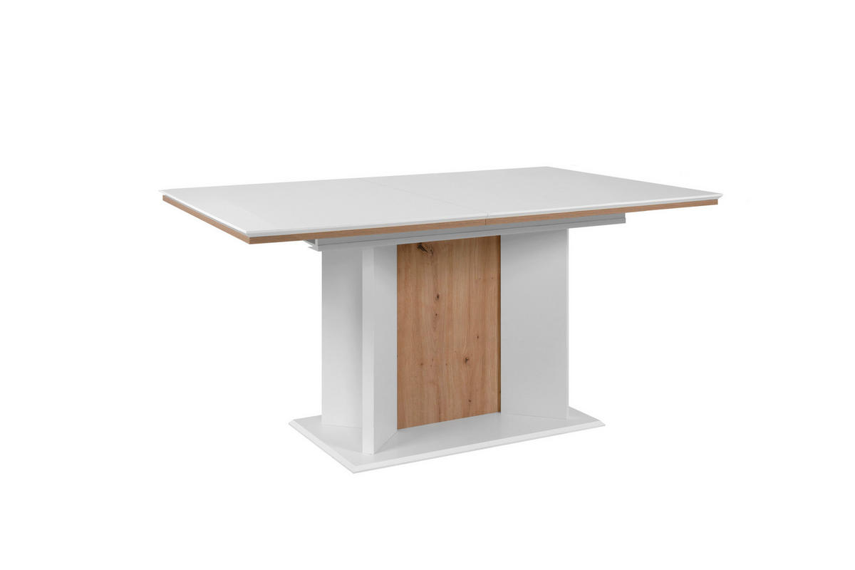 ESSTISCH in Holzwerkstoff 160/90/76 cm  - Weiss/Eiche Artisan, Modern, Holzwerkstoff (160/90/76cm) - MID.YOU