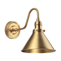 NÁSTENNÉ SVIETIDLO, 21/27.5/34 cm - mosadzná, Lifestyle, kov (21/27.5/34cm) - Elstead Lighting
