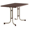 GARTENTISCH 115/70/72 cm Holzwerkstoff rechteckig  - Champagner/Mokka, MODERN, Holzwerkstoff/Metall (115/70/72cm) - Sieger