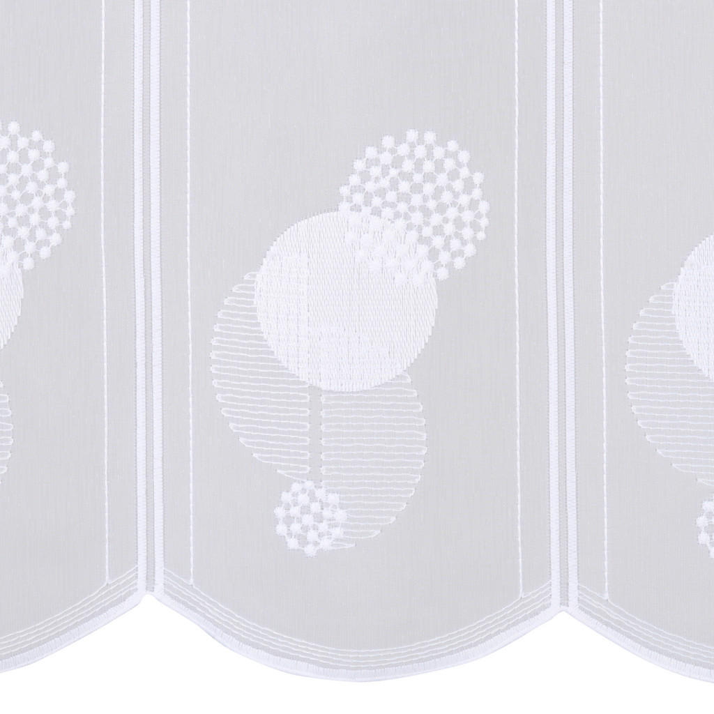 Thumbnail - Esposa Kurzgardine Eloy, Weiß, Textil, Kreise, 140x50 cm, AZO-frei, Bsci, Oeko-Tex® Standard 100, mit Bogenabschluss, Wo...