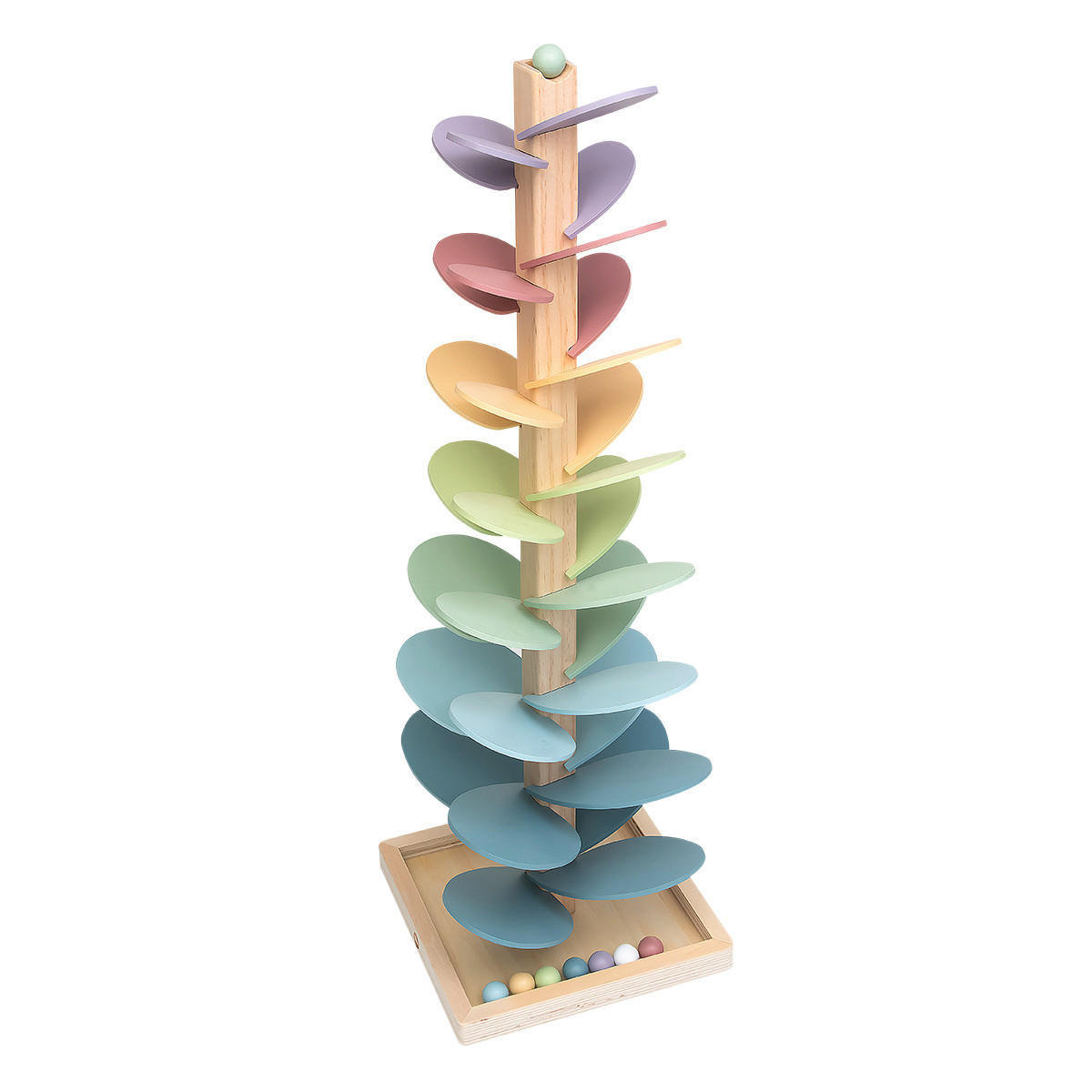 KUGELBAHN Klangbaum  - Multicolor/Naturfarben, Basics, Holz/Holzwerkstoff (22/22/67cm) - My Baby Lou