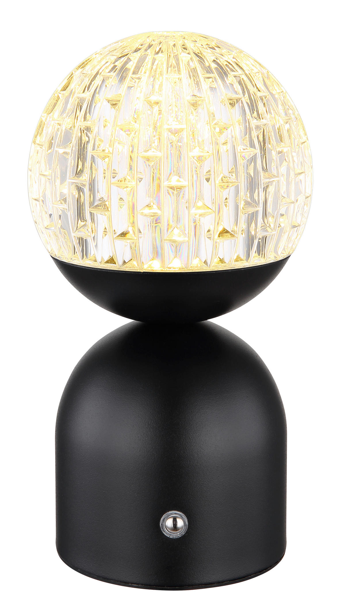 STOLNA PUNJIVA SVJETILJKA  - prozirno/crna, Trend, metal/plastika (10,5/20cm)