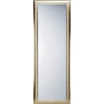 WANDSPIEGEL 50/140/1,80 cm    - Silberfarben/Goldfarben, LIFESTYLE, Glas/Holz (50/140/1,80cm) - Landscape
