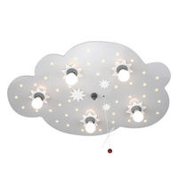 KINDERDECKENLEUCHTE 75/50/8 cm   - Silberfarben, Basics, Holz/Holzwerkstoff (75/50/8cm)