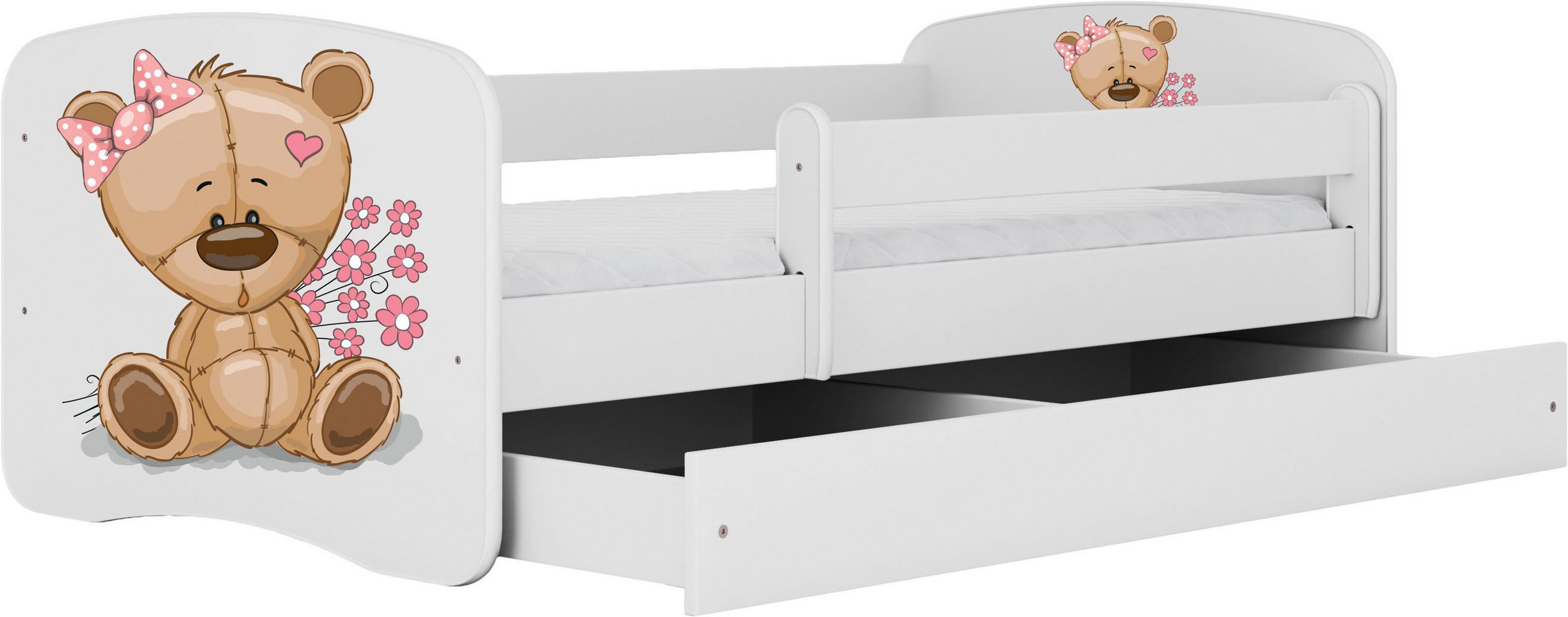 KINDER-/JUNIORBETT - Birkefarben/Weiß, MODERN, Holz/Holzwerkstoff (80/160cm) - MID.YOU