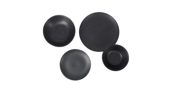 KOMBISERVICE 16-teilig  - Dunkelgrau, LIFESTYLE, Keramik - Novel