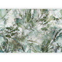 FOTOTAPETE  - Grauweiß/Grün, LIFESTYLE, Textil (400/280cm) - artgeist