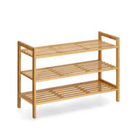 SCHUHREGAL Bambus Naturfarben  - Naturfarben, Basics, Holz (70/50/26cm) - Zeller Present