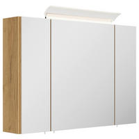 SPIEGELSCHRANK 90/62/17 cm  - Eichefarben, MODERN, Glas/Holzwerkstoff (90/62/17cm) - MID.YOU