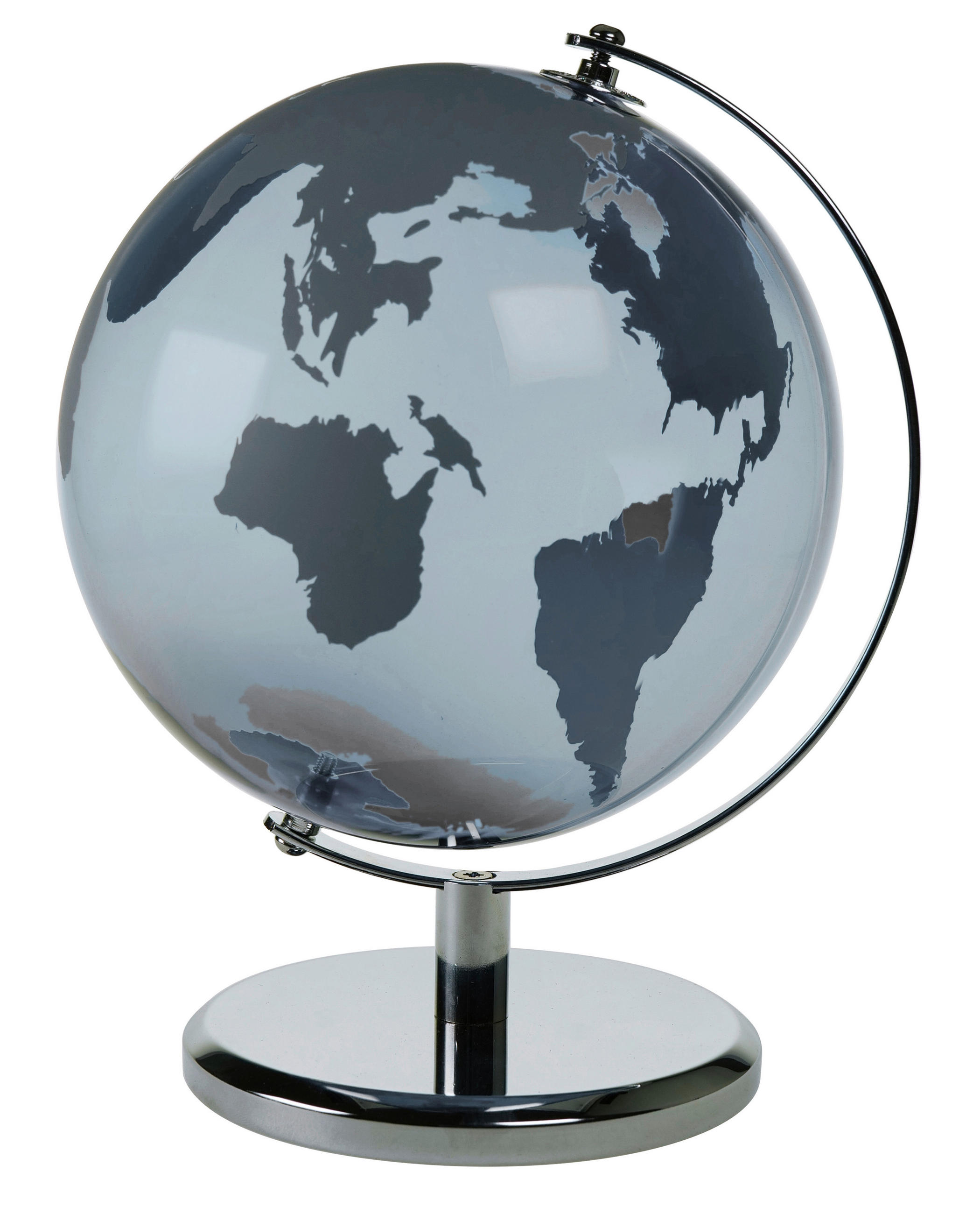 Glob Pământesc - gri, Basics, sticlă/metal (21/29/22cm) - Ambia Home