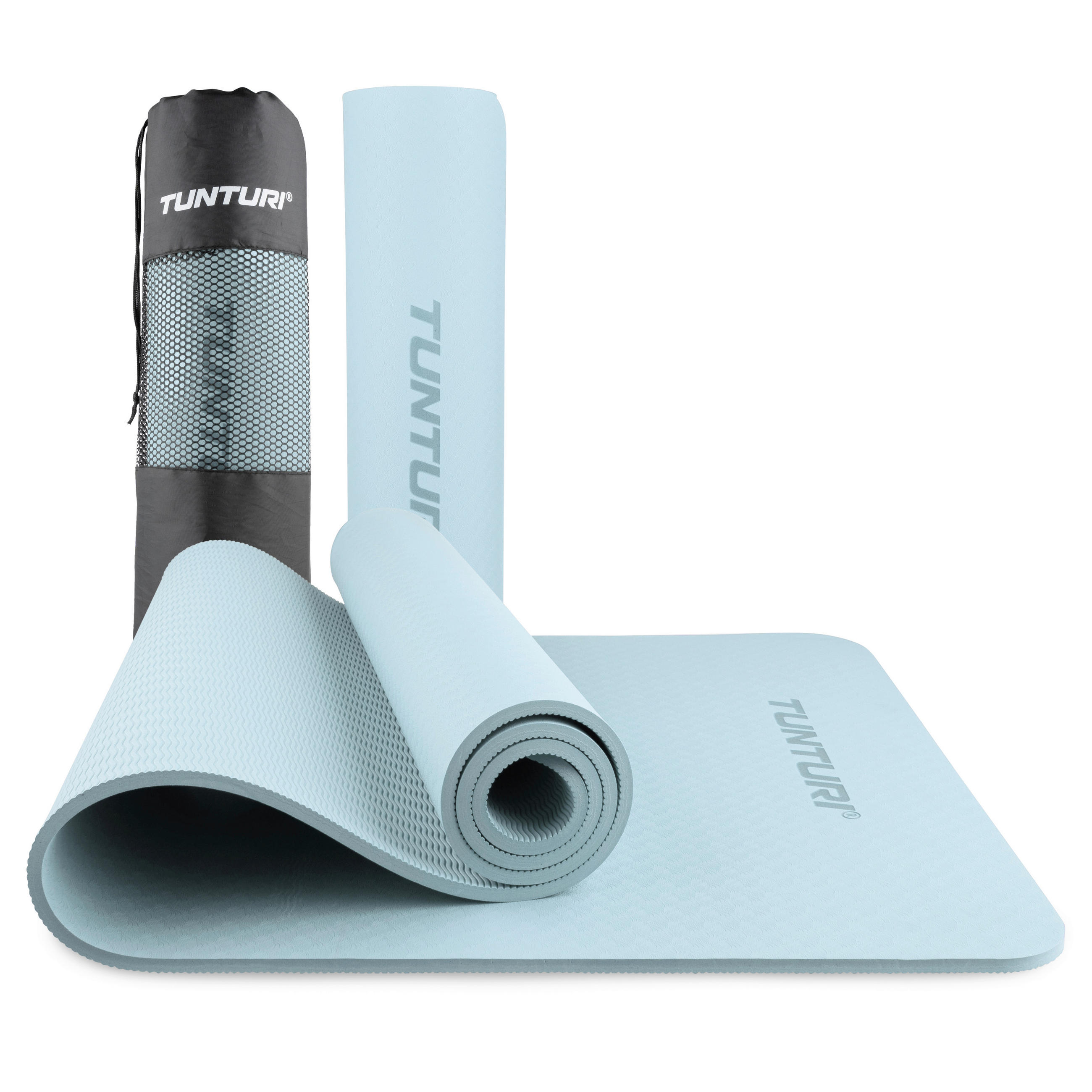 YOGAMATTE - Hellblau, KONVENTIONELL, Kunststoff (183/61/0,8cm)