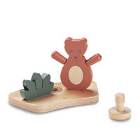 MOTORIKSPIEL - Buchefarben/Terracotta, Basics, Holz (11/13/20cm) - Hauck