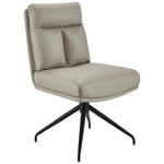 STUHL - Taupe/Schwarz, Design, Textil/Metall (51,5/89,5/65cm) - Novel