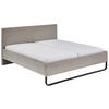 POLSTERBETT Taupe 180/200 cm  - Taupe/Schwarz, Basics, Textil/Metall (180/200cm) - Xora