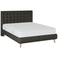 BOXSPRINGBETT 180/200 cm  in Anthrazit  - Anthrazit, Design, Holz/Textil (180/200cm) - Carryhome