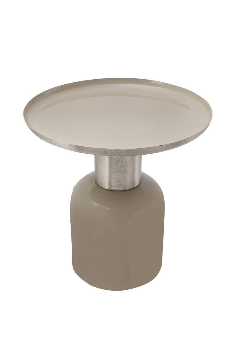 BEISTELLTISCH in Metall 41/41/43 cm  - Taupe/Silberfarben, Trend, Metall (41/41/43cm) - Kayoom