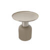 BEISTELLTISCH in Metall 41/41/43 cm  - Taupe/Silberfarben, Trend, Metall (41/41/43cm) - Kayoom