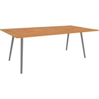 GARTENTISCH 220/100/75 cm  - Anthrazit/Teakfarben, MODERN, Holz/Metall (220/100/75cm) - Stern