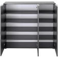 GARDEROBE 3-teilig  in 175/190/39 cm  - Eichefarben/Anthrazit, Design, Holzwerkstoff (175/190/39cm) - Carryhome