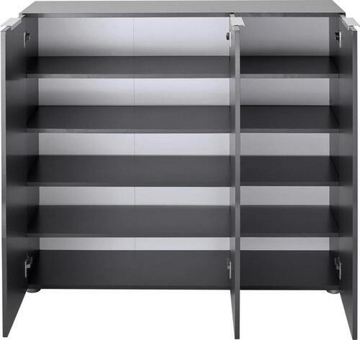 GARDEROBE 3-teilig  in 175/190/39 cm  - Eichefarben/Anthrazit, Design, Holzwerkstoff (175/190/39cm) - Carryhome
