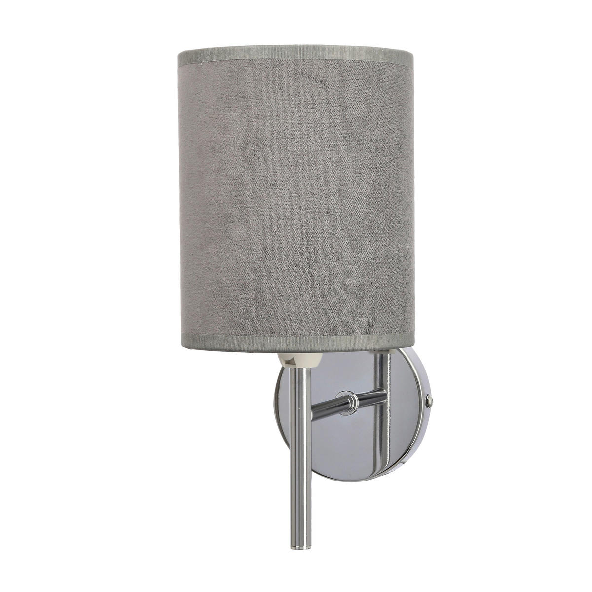 VÄGGLAMPA Yan 12/15/24 cm   - kromfärg/grafitfärgad, Klassisk, metall/plast (12/15/24cm)