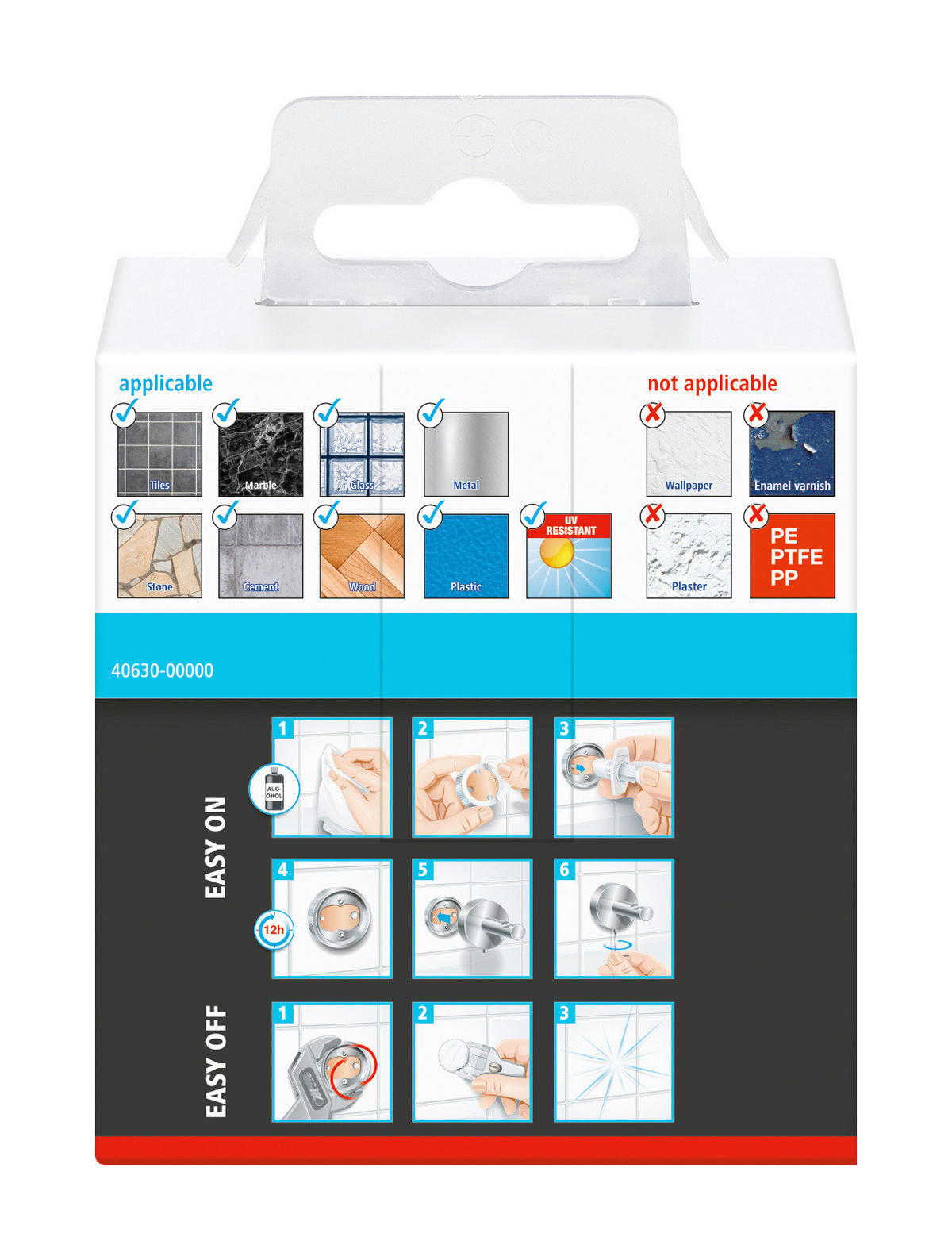 HANDTUCHHAKEN - Chromfarben, Trend, Metall (6,25/5/5cm) - Tesa